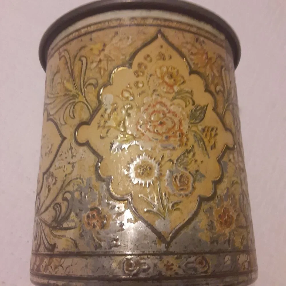 Vintage Holland Distressed Aged Tin Canister set Decor Cottage